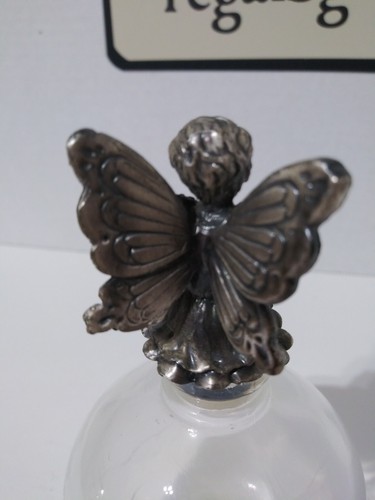 Ganz Fairy Silver Pewter on perfume bottle ( has spider cracks on the inside) - Picture 6 of 10