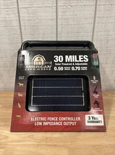 American Farm Works 30 Miles Solar Powered Electric Fence Controller