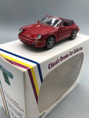 Modellautos Schabak 1:43 Porsche 911 Carrera Cabrio 964 rot mit OVP