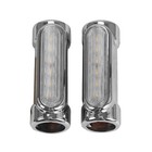 Chrome 1.25'' Highway Guard Crash Bar LED Driving Lights Turn Signal For Harley