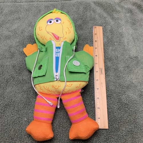 Chaqueta verde vintage de peluche de Sesame Street Big Bird - Imagen 6 de 10