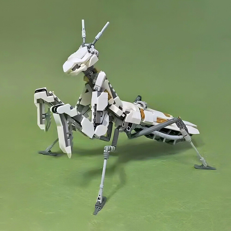 MOC Mechanical Insect Mantis Assembly Building Blocks Kids Educational Toys Gift