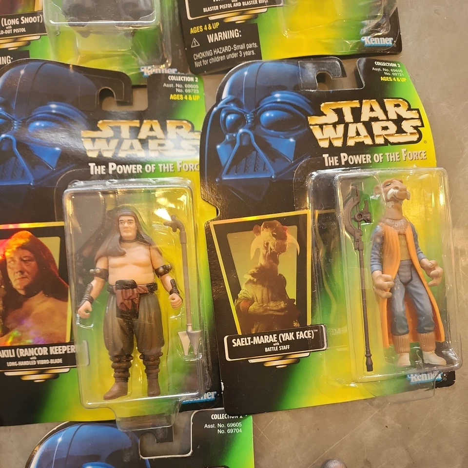 Star Wars Figures The Power of The Force Green Card Lot of 11 kenner hasbro -NEW - Image 4 of 4