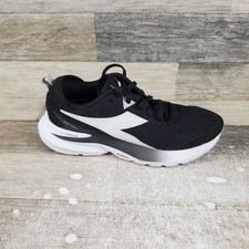 Diadora Mythos Blushield Vigore 3 Women Shoes Sz 8 Black Lace Up Low Top Sneaker