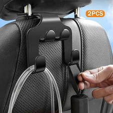 2x Car Seat Back Headrest Hooks Hanger Holder Hook for Bag Purse Cloth Grocery