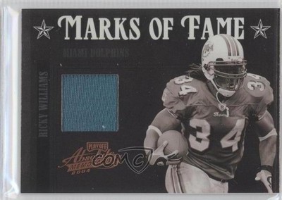 2004 Playoff Absolute Memorabilia Materials 60/75 Ricky Williams #MOF-21 gp3