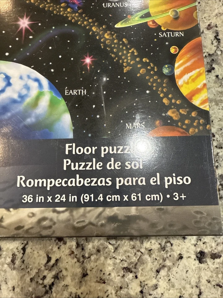 Rompecabezas de piso Melissa & Doug Planets 48 piezas 36x24 en edades 3+ NISB Foto 3 de 4