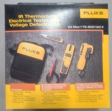 Fluke T5-600 / 62MAX+ / 1AC II IR Thermometer, Electrical Tester Voltage Kit
