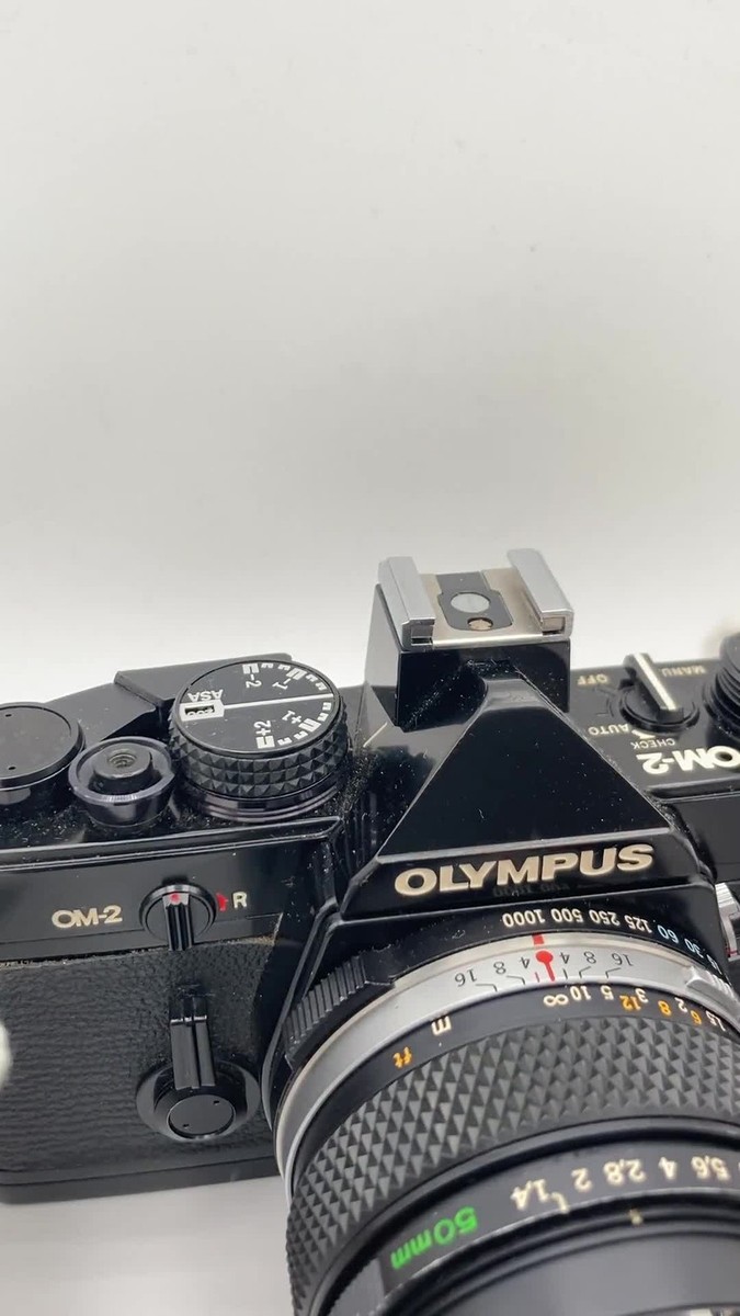 Near MINT ] Olympus OM-2 SLR Film Camera G.Zuiko Auto-S 50mm