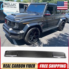 For Benz G Class W463 W464 G550 G63 2019-24 Real Carbon Front Roof Spoiler Wing