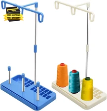 2 Pack Thread Holders - Organizer for Embroidery & Sewing Machines, Holds 3 Spoo
