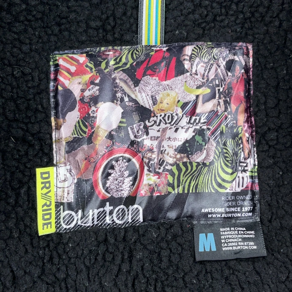 Chaqueta Burton Mujer Mediana Azul Teal Con Capucha DRYRIDE Parka Abrigo de Snowboard Foto 3 de 4