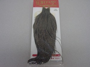 Whiting Pro Grade Cape Dry Fly Hackle: Grizzly