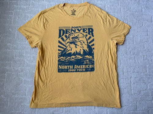 Wrangler John Denver T Shirt Size XXL North American 1980 Tour Graphic Retro