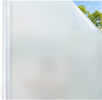 Fensterfolie Blickdicht Milchglasfolie Selbstklebend Matt 44,5X200Cm