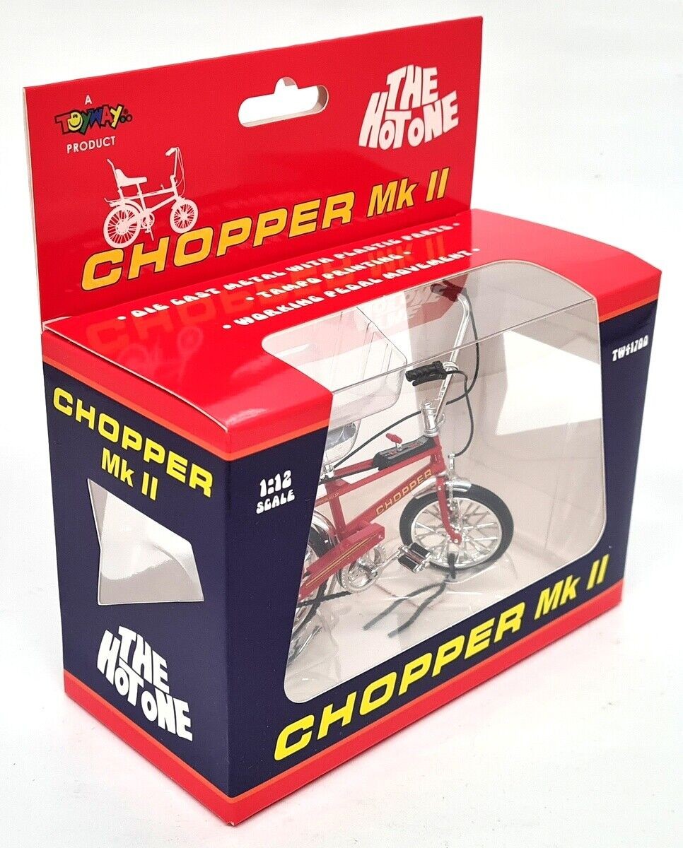Toyway 1/12 - Chopper MK2 Model Bicycle Red Retro 70's Bike