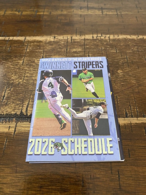 Gwinnett Stripers 2026 International League Pocket Schedule