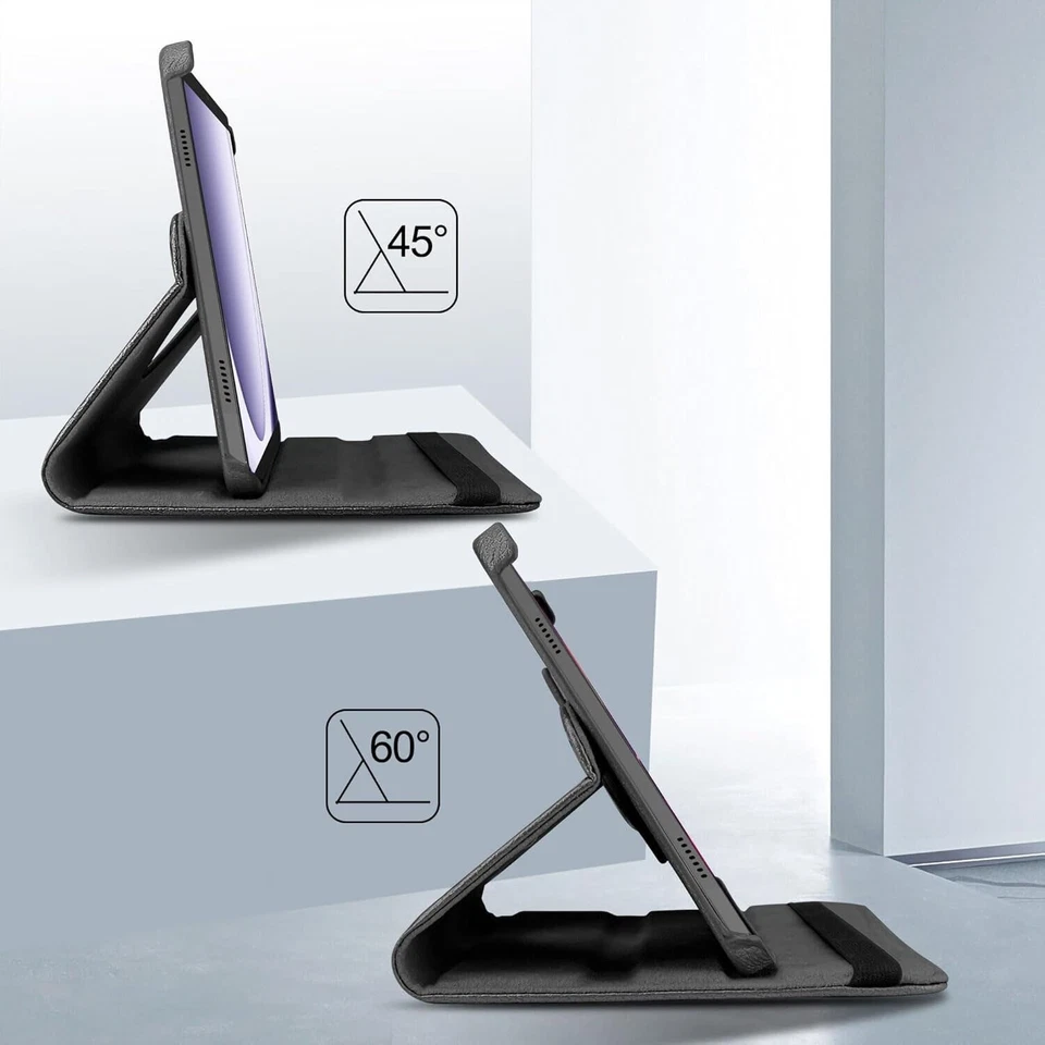 For Samsung Galaxy Tab A11/A9 A11+/A9+ A7 Lite Case Leather Rotating Stand Cover - Image 4 of 4