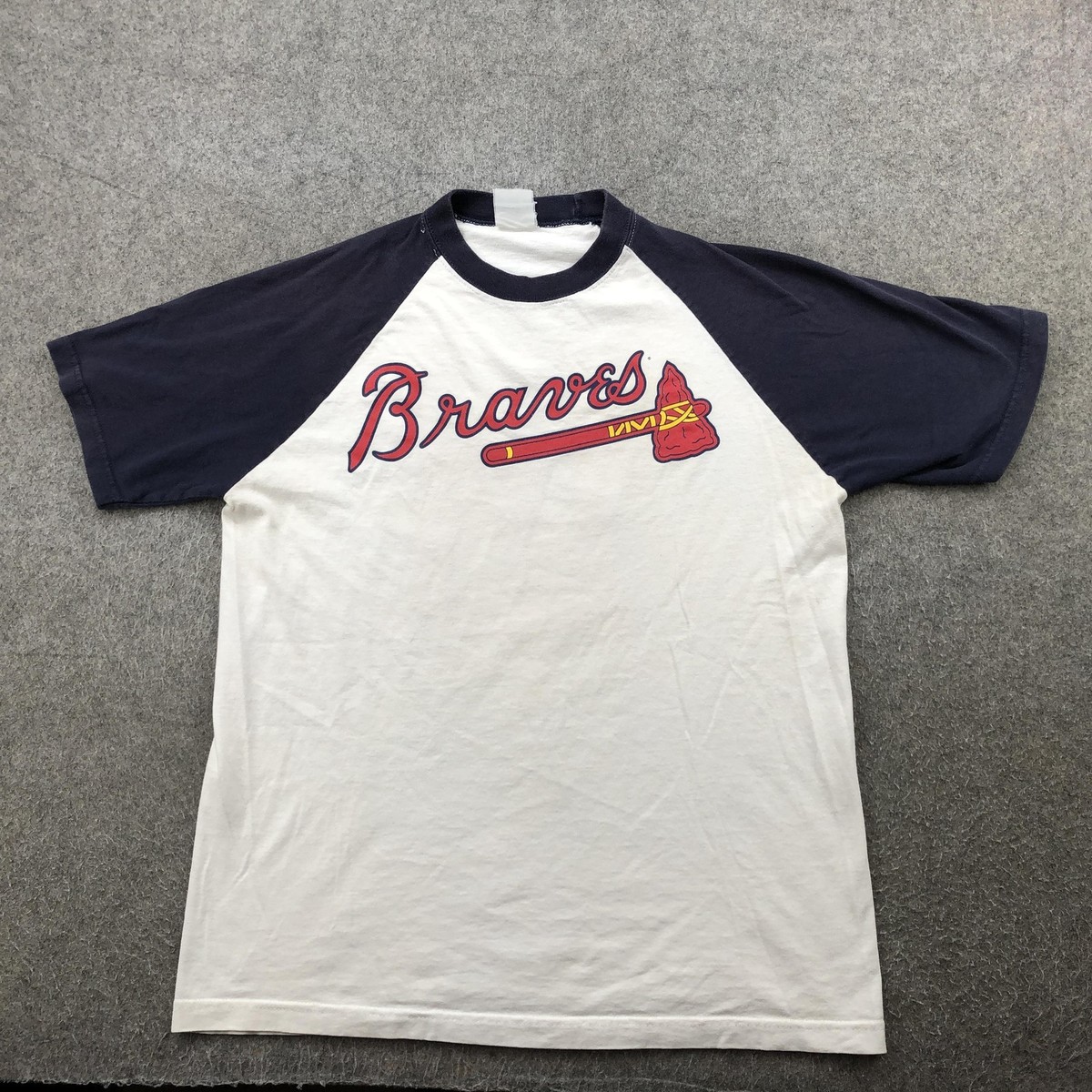Atlanta Braves Shirt Mens Medium White MLB Baseball Chipper Jones