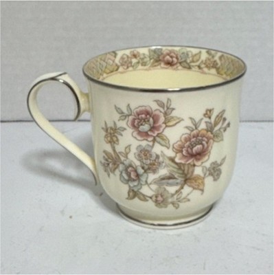 Noritake Bone China Mug Imperial Garden Floral Japan 9720 Ivory Pink Green Gold
