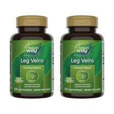 Nature's Way Leg Veins: 6-Herb Blend, Horse Chestnut, Healthy Circulation, 2-Pac