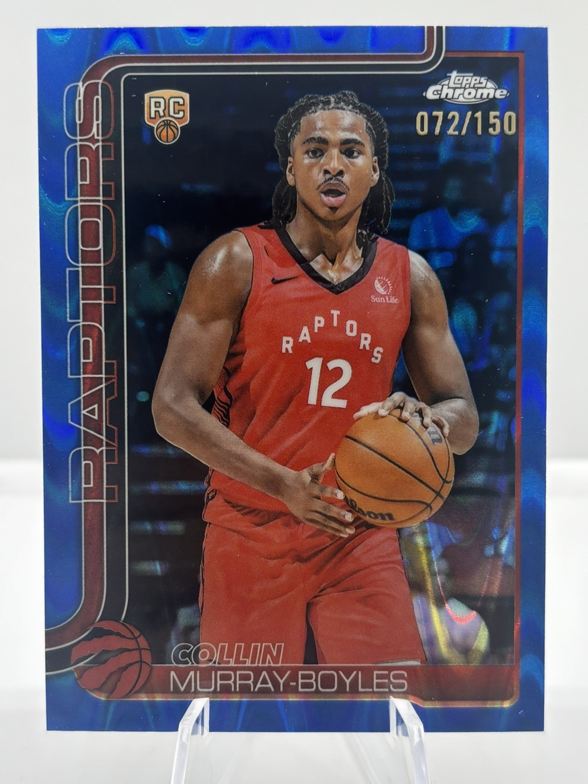 Collin Murray-Boyles 2025-26 Topps Chrome Blue Wave RC #259 Rookie /150 CMB