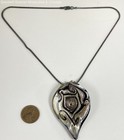 Chunky Multicolor Art Glass Pendant 925 Snake Chain Necklace 25.2g — photo 2