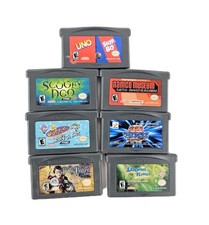 7 Nintendo gameboy advance games Uno Skip Bo Scooby Doo Harry Potter Namco 