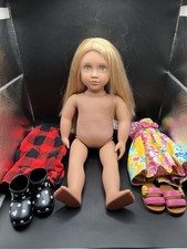 Our Generation 18  Doll Blonde Hair Blue Eyes Toy Extra Clothes Shoes