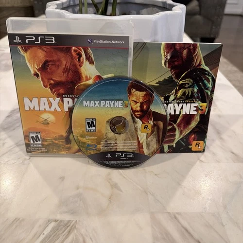 Max Payne 3 PS3 Sony PlayStation 3 Complete CIB Tested Rockstar Shooter Game