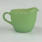 Fire King Jadeite Anchor Hocking Creamer Jane Ray Ribbed Flaw No Chips