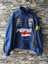 Hollister NASCAR Pepsi Racing Jacket Blue Jeff Gordon Style Men's Size Large