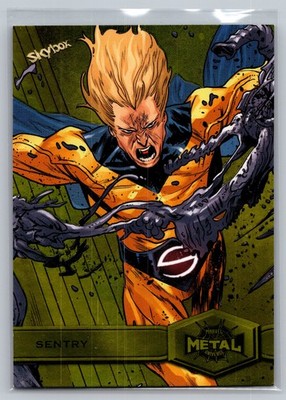 2021 SkyBox Metal Universe Marvel Spider-Man #175 Sentry Yellow-Light-FX