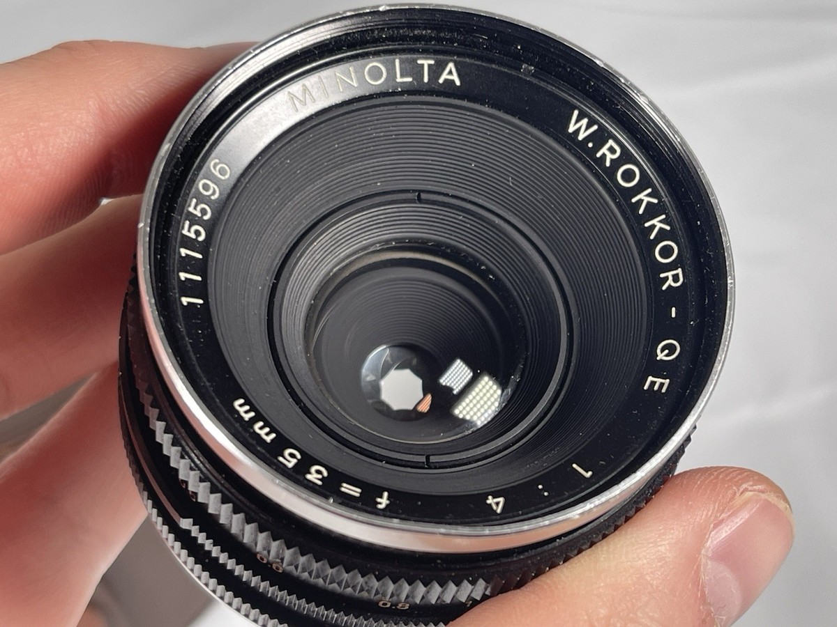 Minolta W Rokkor-QE 35mm f/4 MC Mount Wide Angle Lens | eBay