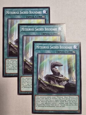3x Mitsurugi Sacred Boundary 1st Edition Common L26D-ENM18 Yu-Gi-Oh!