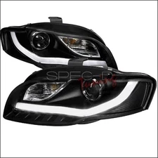Spec-D Tuning 2LHP-A406JM-8V2-TM R8 Style Projector Headlight with LED Signal...