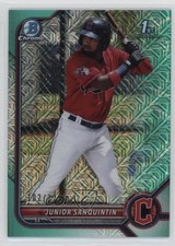 2022 Bowman Chrome Prospects Mega Box Aqua Mojo Refractor Junior Sanquintin 1ds9