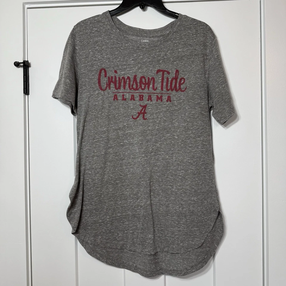Pressbox Alabama Crimson Tide Women’s gray cotton blend T-shirt size Large - Image 2 of 4