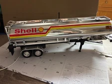 NEW RAY USED CHROME   SHELL OIL TANKER TRAILER, NO PACKAGING #B 695
