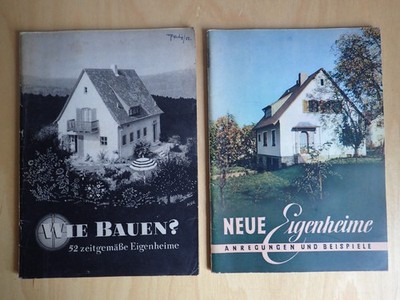 Wie Bauen - Wie Wohnen ? - Neue Eigenheime - Eigenheime 1950 -  Heft 1 - Heft 4