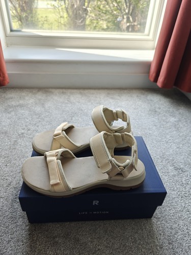 Rockport, Sandalias Trail Tech Beige Mujer, Reino Unido 7, Nuevas - Imagen 2 de 9