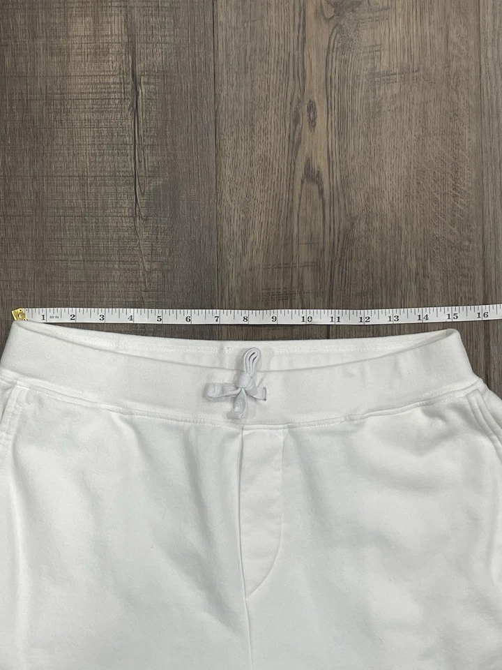 Pantalones Cortos Polo Ralph Lauren Bear Preppy Polar para Sudar Blancos - Para Hombre Medianos 9” Usados en Excelente Condición Foto 4 de 4