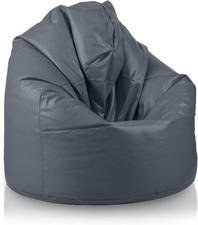 - Pouf a Sacco Morbido in Ecopelle Con Imbottitura in Palline Di Polistirolo, Po