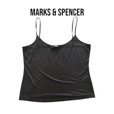 Marks Spencer Womens Black Camisole Size 14
