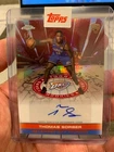 2025 26 THOMAS SORBER TOPPS CHROME AUTOGRAPH ISSUE RED REFRACTOR 5/5 AUTO RC