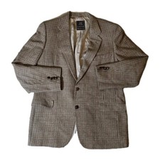 Lanvin France Men  s Black 100 Pure New Wool Blazer Sport Coat Size 46R 