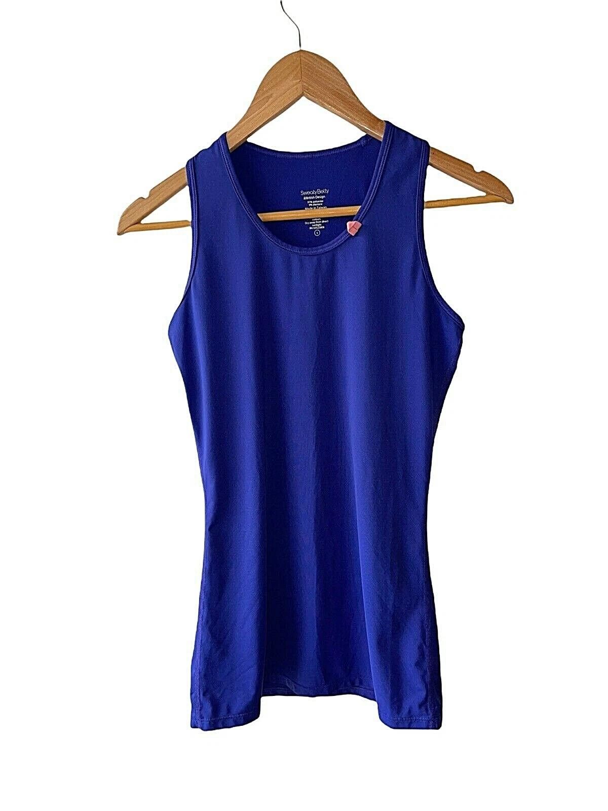 sweaty-betty back pocket sleeveless athletic stretch tank-top