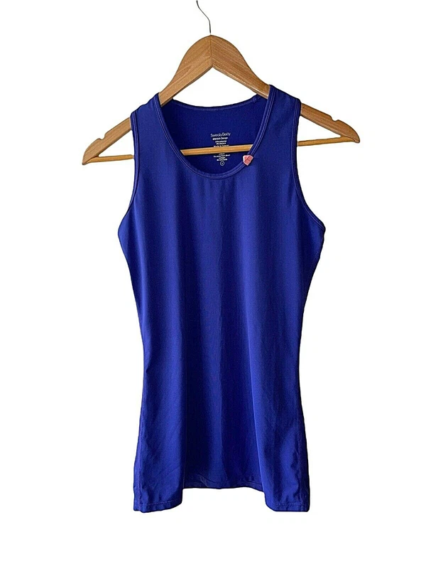 sweaty-betty back pocket sleeveless athletic stretch tank-top
