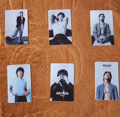 New BTS Jungkook SEVEN concept Lotte PvC Photocard Jung Kook PC | eBay