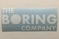 The Boring Company Logo Die Cut Vinyl Sticker Decal SpaceX Falcon Dragon Quality